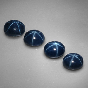  ct natürliche blauer Stern-Saphir-Edelsteine, Oval Schliff, Lichtundurchlässig