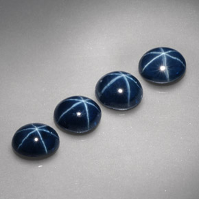 ct natürliche blauer Stern-Saphir-Edelsteine, Oval Schliff, Lichtundurchlässig