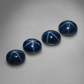  ct natürliche blauer Stern-Saphir-Edelsteine, Oval Schliff, Lichtundurchlässig