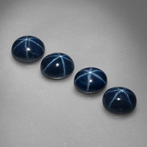  ct natürliche blauer Stern-Saphir-Edelsteine, Oval Schliff, Lichtundurchlässig