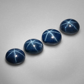  ct natürliche blauer Stern-Saphir-Edelsteine, Oval Schliff, Lichtundurchlässig