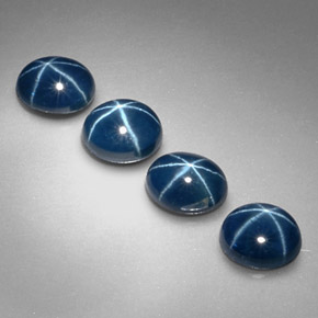  ct natürliche blauer Stern-Saphir-Edelsteine, Oval Schliff, Lichtundurchlässig