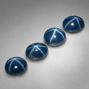  ct natürliche blauer Stern-Saphir-Edelsteine, Oval Schliff, Lichtundurchlässig