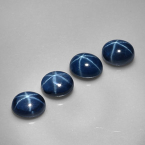  ct natürliche blauer Stern-Saphir-Edelsteine, Oval Schliff, Lichtundurchlässig