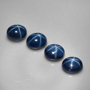  ct natürliche blauer Stern-Saphir-Edelsteine, Oval Schliff, Lichtundurchlässig