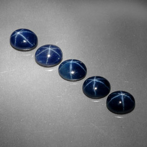  ct natürliche blauer Stern-Saphir-Edelsteine, Oval Schliff, Lichtundurchlässig