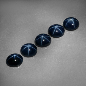  ct natürliche blauer Stern-Saphir-Edelsteine, Oval Schliff, Lichtundurchlässig