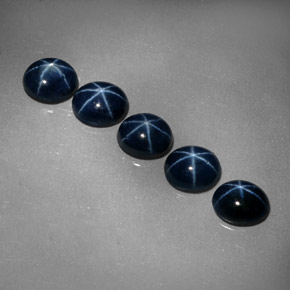  ct natürliche blauer Stern-Saphir-Edelsteine, Oval Schliff, Lichtundurchlässig