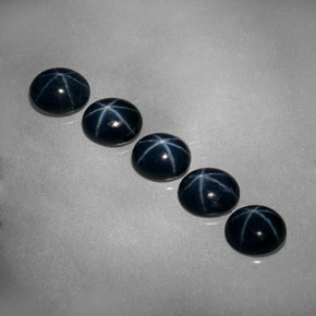  ct natürliche blauer Stern-Saphir-Edelsteine, Oval Schliff, Lichtundurchlässig