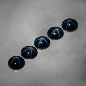  ct natürliche blauer Stern-Saphir-Edelsteine, Oval Schliff, Lichtundurchlässig