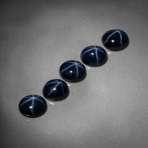  ct natürliche blauer Stern-Saphir-Edelsteine, Oval Schliff, Lichtundurchlässig