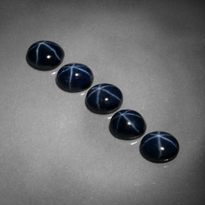  ct natürliche blauer Stern-Saphir-Edelsteine, Oval Schliff, Lichtundurchlässig