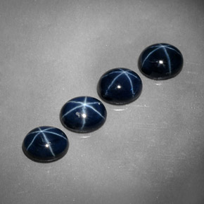  ct natürliche blauer Stern-Saphir-Edelsteine, Oval Schliff, Lichtundurchlässig