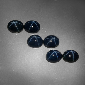  ct natürliche blauer Stern-Saphir-Edelsteine, Oval Schliff, Lichtundurchlässig