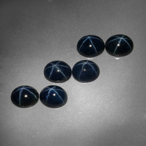  ct natürliche blauer Stern-Saphir-Edelsteine, Oval Schliff, Lichtundurchlässig