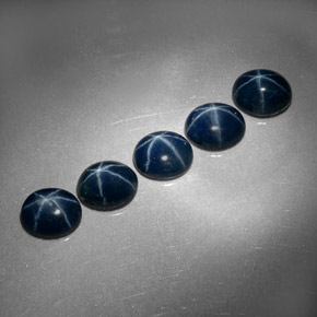  ct natürliche blauer Stern-Saphir-Edelsteine, Oval Schliff, Lichtundurchlässig
