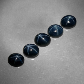  ct natürliche blauer Stern-Saphir-Edelsteine, Oval Schliff, Lichtundurchlässig