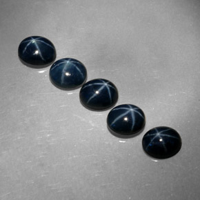  ct natürliche blauer Stern-Saphir-Edelsteine, Oval Schliff, Lichtundurchlässig