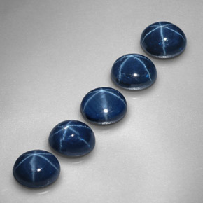  ct natürliche blauer Stern-Saphir-Edelsteine, Oval Schliff, Lichtundurchlässig