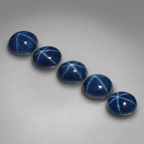  ct natürliche blauer Stern-Saphir-Edelsteine, Oval Schliff, Lichtundurchlässig