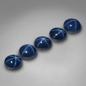  ct natürliche blauer Stern-Saphir-Edelsteine, Oval Schliff, Lichtundurchlässig