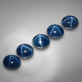  ct natürliche blauer Stern-Saphir-Edelsteine, Oval Schliff, Lichtundurchlässig
