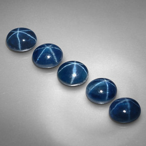  ct natürliche blauer Stern-Saphir-Edelsteine, Oval Schliff, Lichtundurchlässig