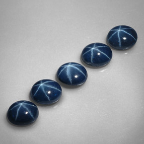  ct natürliche blauer Stern-Saphir-Edelsteine, Oval Schliff, Lichtundurchlässig