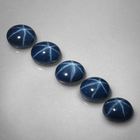  ct natürliche blauer Stern-Saphir-Edelsteine, Oval Schliff, Lichtundurchlässig