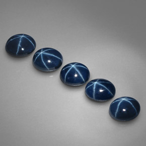  ct natürliche blauer Stern-Saphir-Edelsteine, Oval Schliff, Lichtundurchlässig