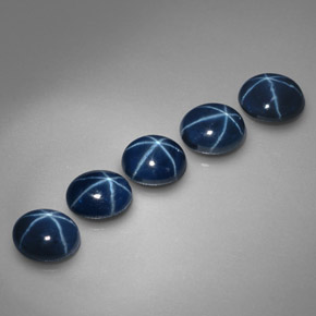  ct natürliche blauer Stern-Saphir-Edelsteine, Oval Schliff, Lichtundurchlässig