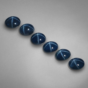  ct natürliche blauer Stern-Saphir-Edelsteine, Oval Schliff, Lichtundurchlässig