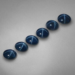  ct natürliche blauer Stern-Saphir-Edelsteine, Oval Schliff, Lichtundurchlässig
