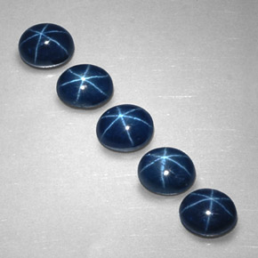  ct natürliche blauer Stern-Saphir-Edelsteine, Oval Schliff, Lichtundurchlässig