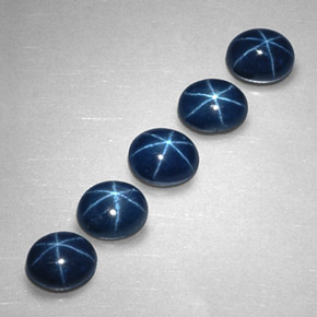  ct natürliche blauer Stern-Saphir-Edelsteine, Oval Schliff, Lichtundurchlässig