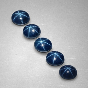  ct natürliche blauer Stern-Saphir-Edelsteine, Oval Schliff, Lichtundurchlässig