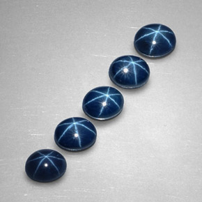  ct natürliche blauer Stern-Saphir-Edelsteine, Oval Schliff, Lichtundurchlässig
