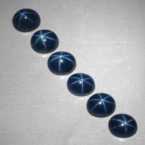  ct natürliche blauer Stern-Saphir-Edelsteine, Oval Schliff, Lichtundurchlässig