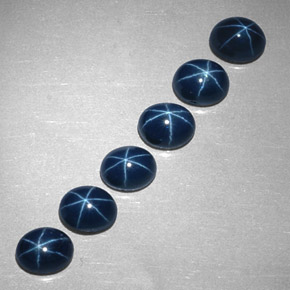  ct natürliche blauer Stern-Saphir-Edelsteine, Oval Schliff, Lichtundurchlässig