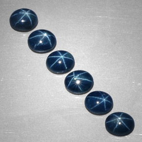  ct natürliche blauer Stern-Saphir-Edelsteine, Oval Schliff, Lichtundurchlässig