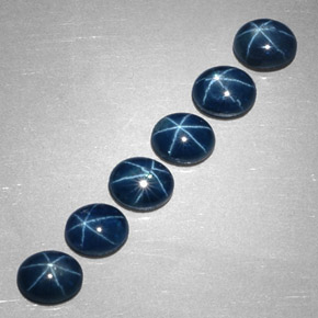  ct natürliche blauer Stern-Saphir-Edelsteine, Oval Schliff, Lichtundurchlässig