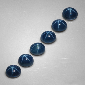 ct natürliche blauer Stern-Saphir-Edelsteine, Oval Schliff, Lichtundurchlässig