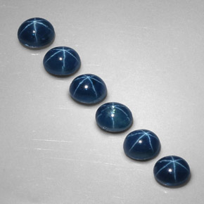  ct natürliche blauer Stern-Saphir-Edelsteine, Oval Schliff, Lichtundurchlässig