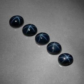  ct natürliche Blau Sternsaphir-Edelsteine, Oval Schliff, Lichtundurchlässig