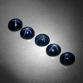  ct natürliche blauer Stern-Saphir-Edelsteine, Oval Schliff, Lichtundurchlässig