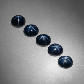  ct natürliche blauer Stern-Saphir-Edelsteine, Oval Schliff, Lichtundurchlässig