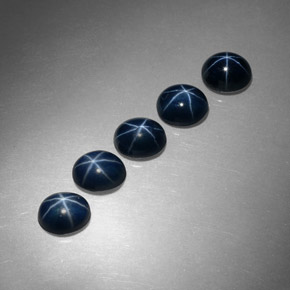  ct natürliche blauer Stern-Saphir-Edelsteine, Oval Schliff, Lichtundurchlässig