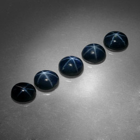  ct natürliche blauer Stern-Saphir-Edelsteine, Oval Schliff, Lichtundurchlässig