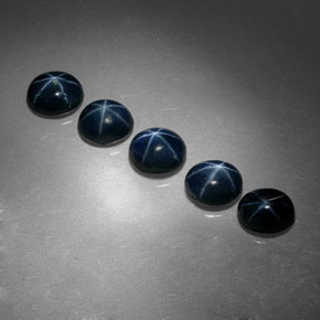  ct natürliche blauer Stern-Saphir-Edelsteine, Oval Schliff, Lichtundurchlässig