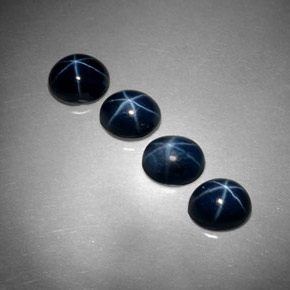  ct natürliche blauer Stern-Saphir-Edelsteine, Oval Schliff, Lichtundurchlässig